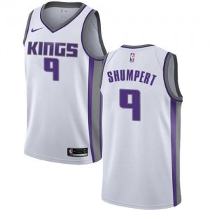 Nike NBA Maillots Shumpert Sacramento Kings Association Edition Homme No.9 Blanc