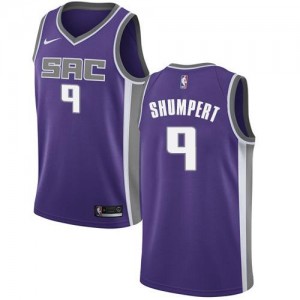 Nike Maillots Iman Shumpert Kings No.9 Violet Icon Edition Homme