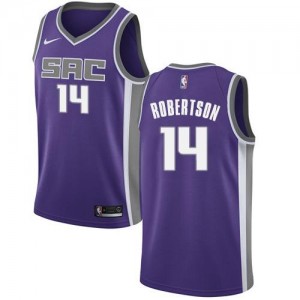 Nike NBA Maillots De Robertson Kings Homme Violet Icon Edition No.14