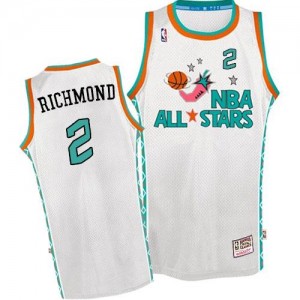 Maillots Basket Mitch Richmond Kings No.2 1996 All Star Throwback Blanc Mitchell and Ness Homme