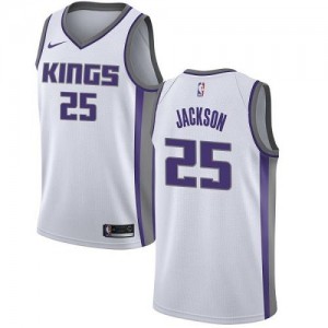 Nike NBA Maillot Jackson Kings Association Edition #25 Homme Blanc