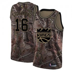 Nike Maillots Stojakovic Kings Realtree Collection #16 Enfant Camouflage