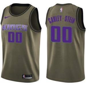 Nike Maillots De Basket Willie Cauley-Stein Kings Salute to Service vert Homme No.0
