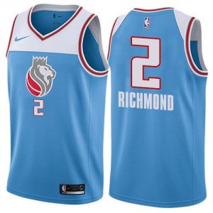 Maillot Mitch Richmond Sacramento Kings Bleu #2 Nike Enfant City Edition