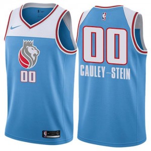 Maillot Willie Cauley-Stein Sacramento Kings Nike City Edition Homme Bleu No.0