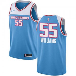 Nike Maillot De Basket Williams Sacramento Kings No.55 2018/19 City Edition Bleu Homme