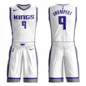 Nike Maillots Shumpert Sacramento Kings Homme Suit Association Edition Blanc #9
