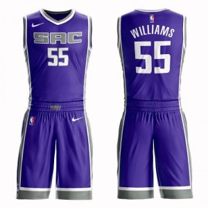 Nike NBA Maillot De Basket Williams Kings No.55 Suit Icon Edition Violet Enfant