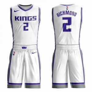 Nike NBA Maillots De Mitch Richmond Kings Suit Association Edition Enfant Blanc #2