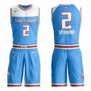 Maillot Basket Mitch Richmond Kings Suit City Edition #2 Enfant Nike Bleu