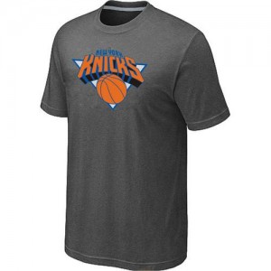  Tee-Shirt Basket New York Knicks Big & Tall Primary Logo Gris foncé Homme 