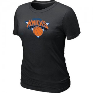 Tee-Shirt Basket Knicks Femme Noir Big & Tall Primary Logo 