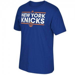 Adidas NBA Tee-Shirt De Basket New York Knicks Dassler Bleu Homme