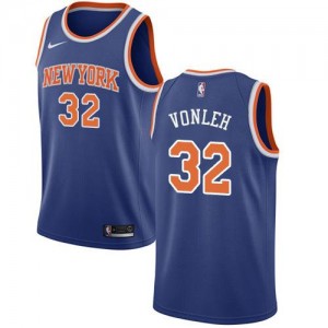Nike Maillots De Vonleh New York Knicks Icon Edition No.32 Bleu royal Homme