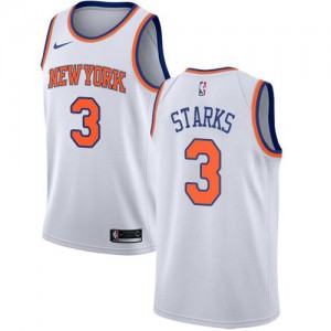 Nike NBA Maillot John Starks Knicks #3 Blanc Association Edition Homme