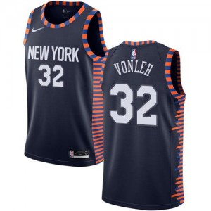Nike NBA Maillot Basket Noah Vonleh New York Knicks No.32 2018/19 City Edition Homme bleu marine