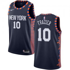 Maillot De Basket Frazier New York Knicks bleu marine Nike Homme #10 2018/19 City Edition