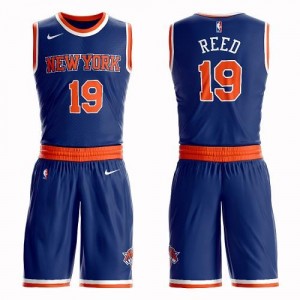 Nike NBA Maillots De Reed New York Knicks Bleu royal No.19 Enfant Suit Icon Edition