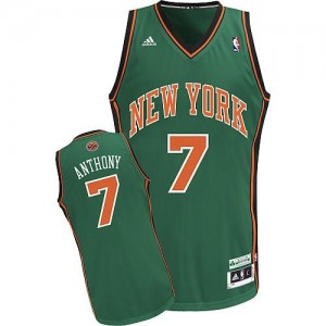 Adidas NBA Maillots Basket Anthony Knicks vert Homme No.7 