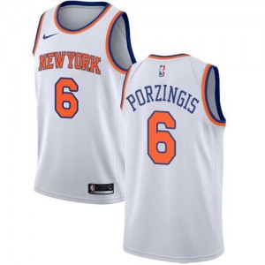 Nike NBA Maillot De Basket Kristaps Porzingis New York Knicks Blanc Enfant Association Edition No.6