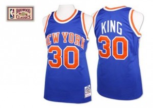 Maillots De King New York Knicks Bleu royal Homme Throwback Mitchell and Ness #30