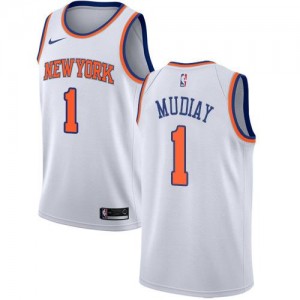 Nike Maillot De Mudiay New York Knicks Homme #1 Blanc Association Edition