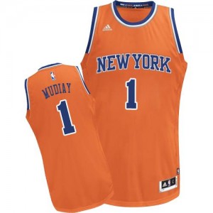 Adidas NBA Maillots De Basket Mudiay Knicks No.1 Orange Homme