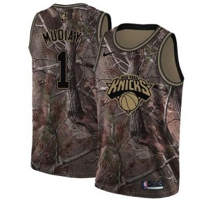 Nike Maillots De Basket Emmanuel Mudiay New York Knicks No.1 Realtree Collection Homme Camouflage