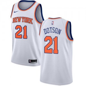 Maillot Basket Dotson New York Knicks #21 Association Edition Blanc Nike Homme