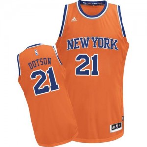 Maillot Damyean Dotson New York Knicks Adidas Enfant Orange No.21