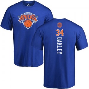T-Shirt De Basket Oakley New York Knicks No.34 Nike Bleu royal Backer Homme & Enfant