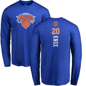 T-Shirt Basket Knox New York Knicks No.20 Homme & Enfant Nike Bleu royal Backer Long Sleeve