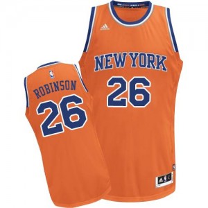 Adidas NBA Maillots De Mitchell Robinson New York Knicks No.26 Orange Homme