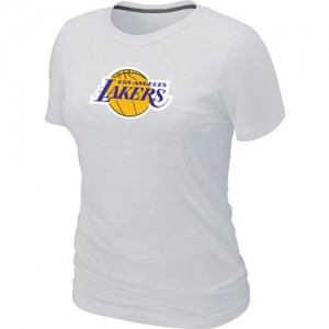  T-Shirt De Basket Lakers Big & Tall Primary Logo Blanc Femme