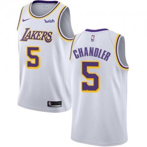 Nike Maillots De Chandler LA Lakers Blanc Association Edition Homme #5