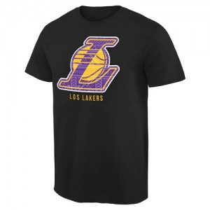  NBA Tee-Shirt LA Lakers Noir Noches Enebea Homme 