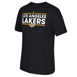 Tee-Shirt LA Lakers Homme Adidas Noir Dassler 