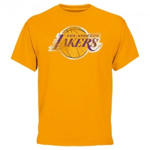 T-Shirt Basket LA Lakers Big & Tall Team Homme or 