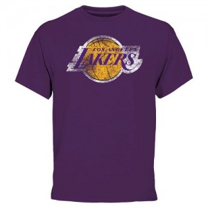  NBA Tee-Shirt Basket LA Lakers Big & Tall Team Violet Homme 