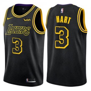 Maillot De Basket Josh Hart Los Angeles Lakers Nike City Edition Enfant No.3 Noir