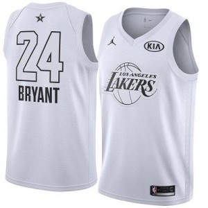 Nike NBA Maillots Kobe Bryant LA Lakers No.24 Blanc Homme 2018 All-Star Game