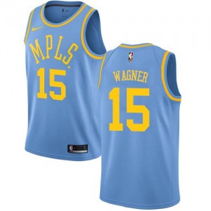 Nike Maillot Wagner Lakers Bleu Homme Hardwood Classics No.15