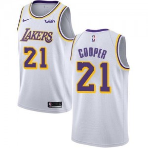 Maillots Michael Cooper Lakers Nike Association Edition Homme Blanc No.21