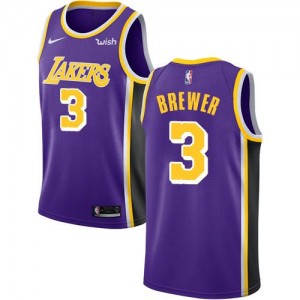 Maillots Basket Corey Brewer LA Lakers Homme Statement Edition Nike Violet #3
