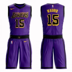 Maillots De Basket Moritz Wagner Los Angeles Lakers Nike Homme Violet Suit City Edition #15
