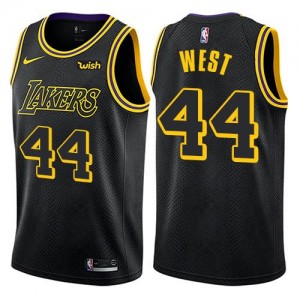 Maillots De Basket West Lakers Nike City Edition Homme No.44 Noir