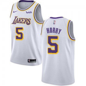 Maillots Horry Lakers Blanc Nike Homme Association Edition #5