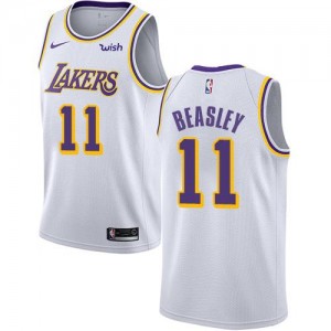 Maillot De Basket Michael Beasley LA Lakers Nike Association Edition Homme #11 Blanc