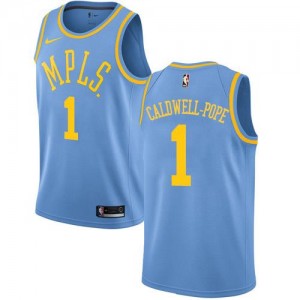 Nike Maillots De Caldwell-Pope Lakers Hardwood Classics No.1 Bleu Enfant