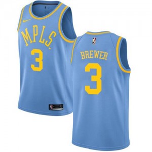 Nike NBA Maillot Basket Corey Brewer Lakers Hardwood Classics No.3 Enfant Bleu